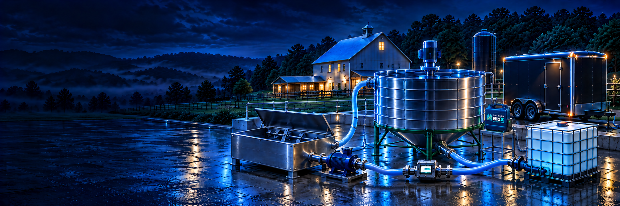 Manure treatment and recovery installation